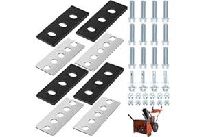 HUTHBROTHER Snow Blower Impeller Modification Kit - 1/4" 4-Blade Universal, for Modifies 2-Stage Machine (4)