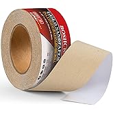 BOSHCRAFT 220 Grit PSA Longboard Sandpaper, 20-Yard Long Continuous Roll 2-3/4" Wide Self-Adhesive Sanding Paper for Auto Body Woodworking Metalworking