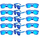 Fsmiling Mens Sunglasses Bulk Classic Sunglasses Pack Cheap Shades Glasses Cool Eyewear Set for Women-15Pack,Blue