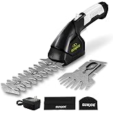 Sun Joe HJ604C 2-in-1 Cordless 7.2V Handheld Grass Shear &amp; Hedge Trimmer | Lightweight 2.5 lb Portable Garden Tool with 4-in Shear &amp; 6-in Trimmer Blades, Rechargeable 1.5Ah Lithium-Ion Battery