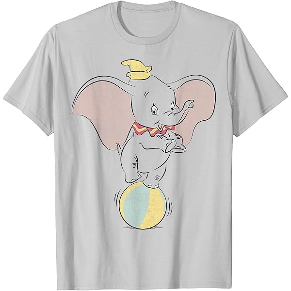Amazon.com: Disney Classic Dumbo Circus Elephant T-Shirt T-Shirt