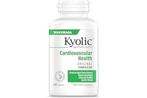 Kyolic Aged Garlic Extract Formula 100, Original Cardiovascular, 200 Capsules (Packaging May Vary)