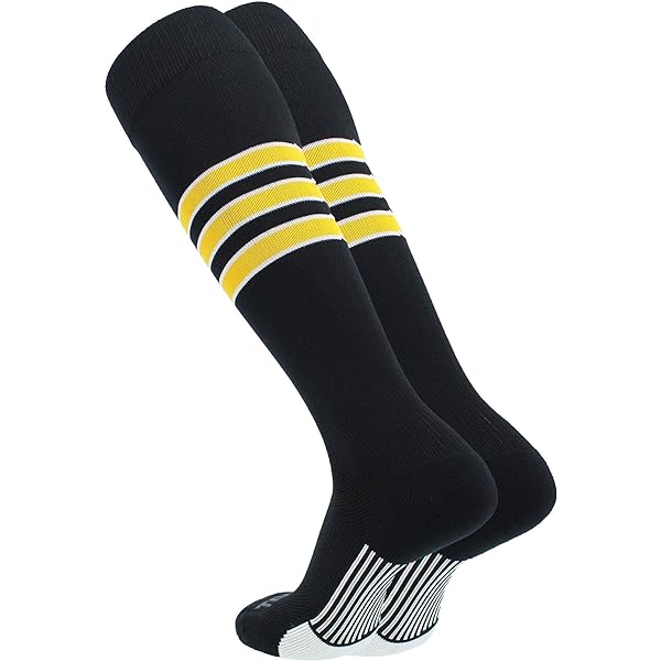 MadSportsStuff Baseball & Softball Socks - Over The Calf Striped Athletic Socks