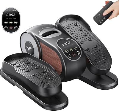 MERACH Under Desk Elliptical Machine 12 Speeds Quiet with Remote Control