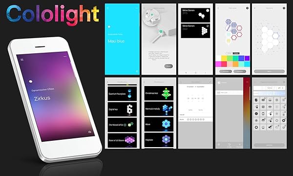 Cololight   Sistema de mdulo LED 16 Mio colores y efectos Wifi Smart Home Control para Android y Apple 1 x Starter Set 1 x base 2 x extensiones