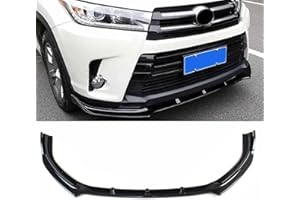 skkyoro Front Bumper Lip Spoiler 3PCS for Toyota Highlander 2017 2018 2019 Air Dam Chin Body Kit Accessories ﻿ (Carbon Fiber Print, 2017-2019 Model)