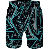 Jinlinhong Mens Swim Trunks with Mesh Lining,Quick Dry Beach Board Shorts Swimsuit Pants Swimwear Bathing Suits
