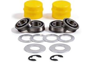 Ciuouient AM127304 AM118315 Front Wheel Bushing to Bearing Kits with Hardware and Hub Caps fit for John Deere L100 L105 L108 