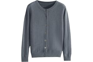 ZHIZAIHU Womans Sweaters Cardigan Button Down Open Cardigans Sweater Lightweight Long Sleeve Crewneck Fall Winter 2025 Tops