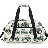 Tractor Truck Kids Duffel Bag for Boys, Sports Gym Bag Overnight Travel Weekender Bag Lightweight Carry On Sleepovers Bag for School Practice Gymnastics