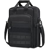 Jetviivid Tactical Messenger Bag for Men, 13''-14'' Laptop Shoulder Bag, Vertical Crossbody Bag Computer Work Sling Bag for 12.9'' Tablet Carrying Case MOLLE Briefcase