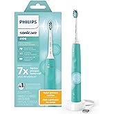 Philips Sonicare 4100 Electric Toothbrush, Sonic Toothbrush with Two Intensity Levels, Pressure Sensor and Timer, Cleansing B