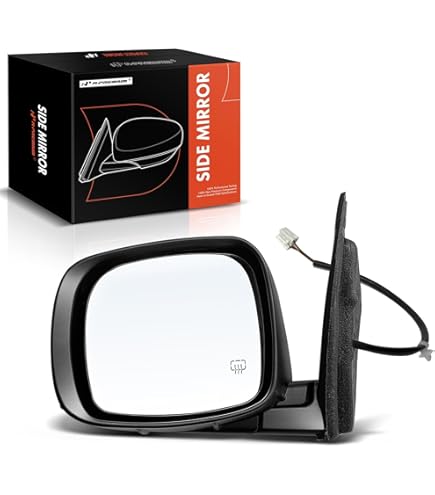 Passenger Side Mirror Glass For Dodge Grand Caravan 2008-2019 - Heated, Power Fold, W/ Backing Plate