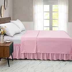 FreshCulture Full Bed Skirt, Elastic Wrap Around