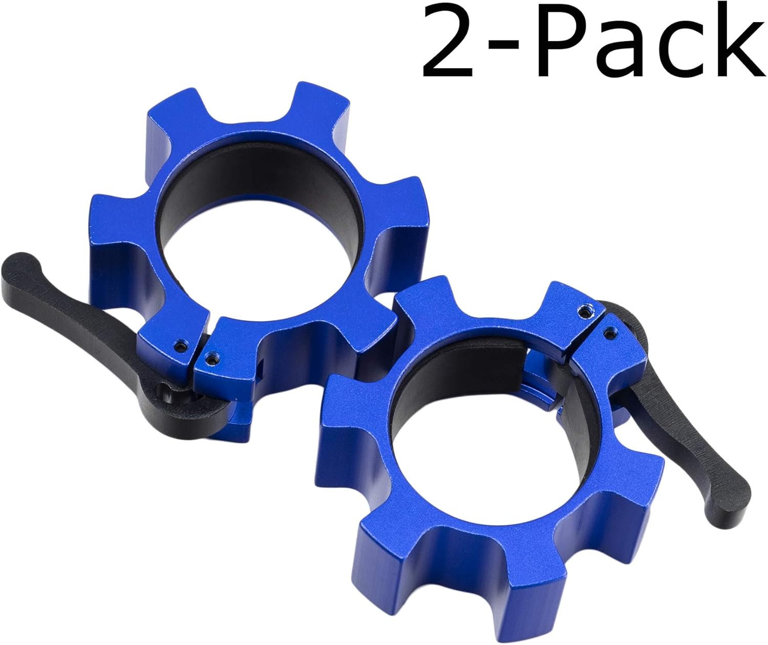 2 Pcs Aluminum Alloy Barbell Collars, Heavy Duty 2 inches