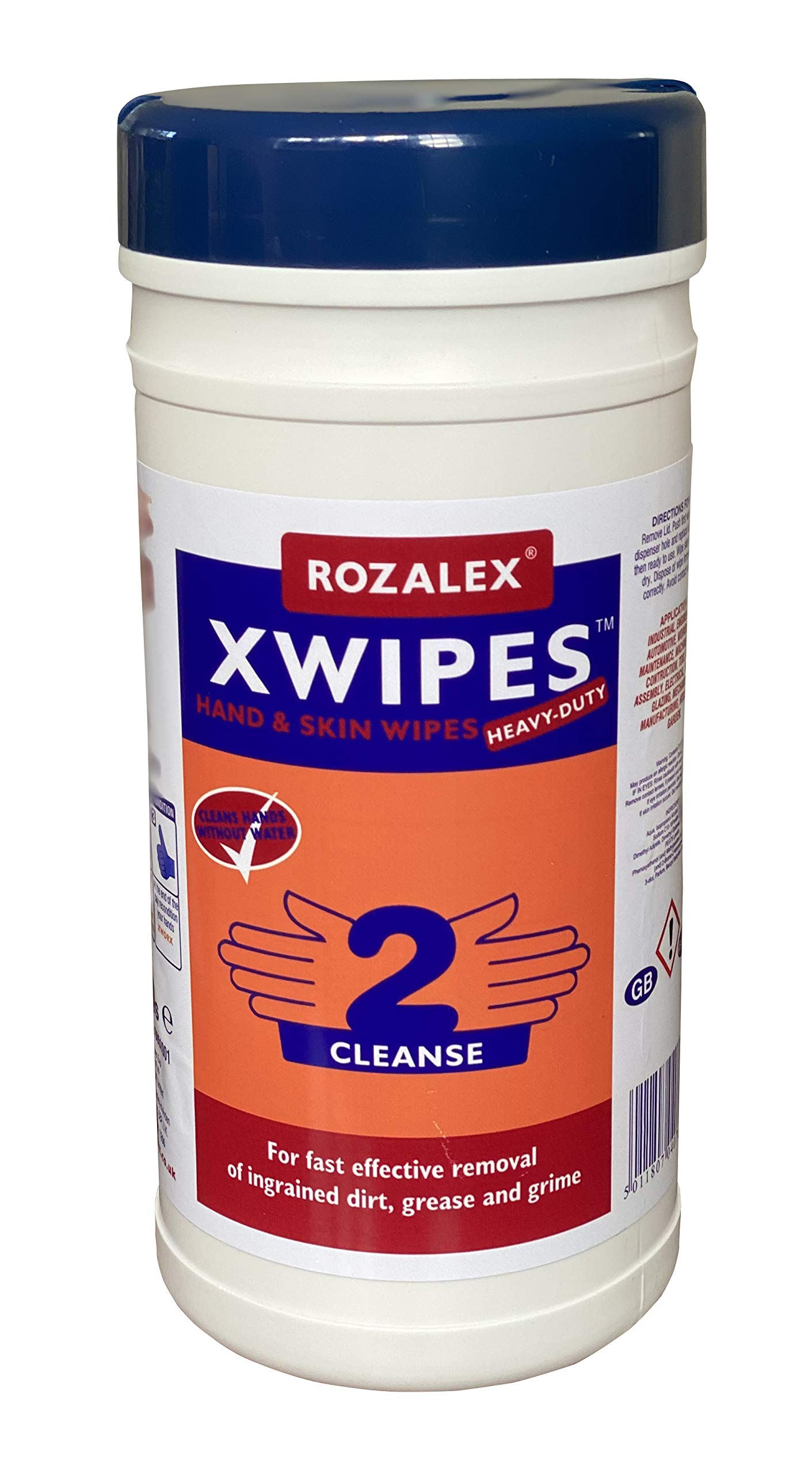 Rozalex XWIPES Heavy-Duty Textured Hand and Skin Wipes 50 Wipes