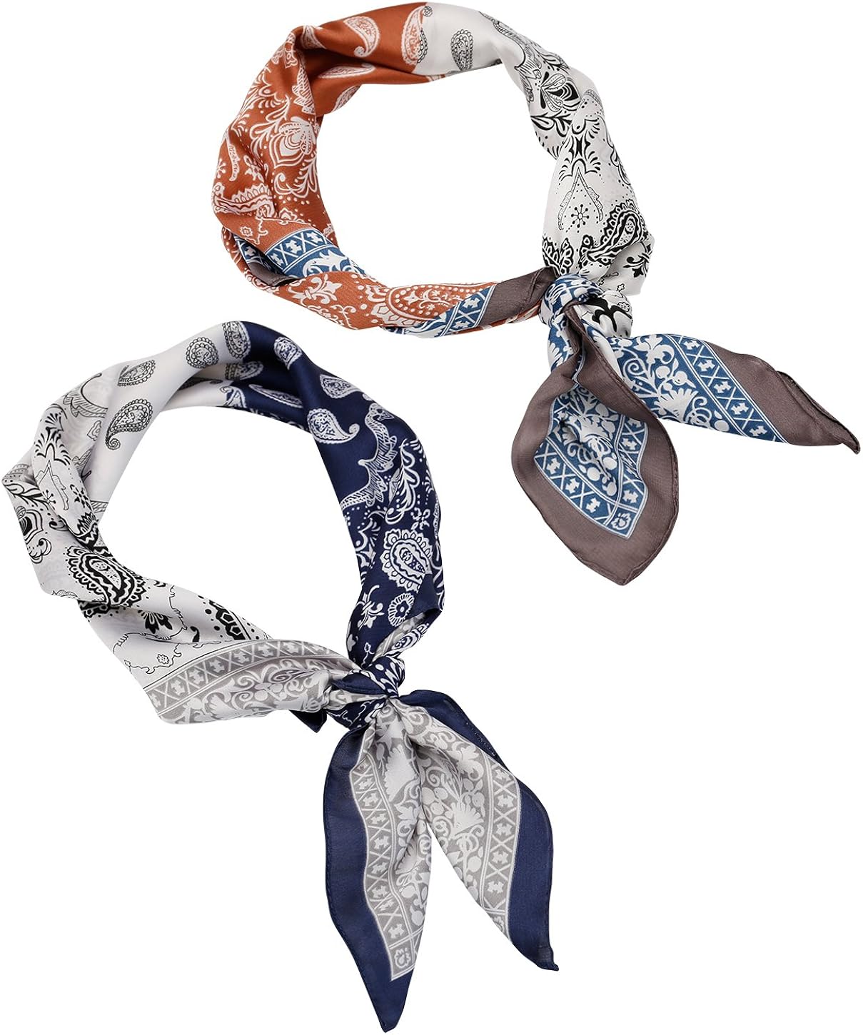 Satin Silk Head Scarf Neckerchief, Women Hair Neck BandanaThin Soft Scarfs for Spring Summer, Mom Grandma Best Friend Sister Wife Girlfriend Gift at  Men’s Clothing store