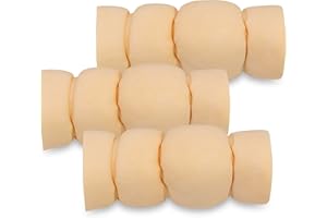 BRUTUS & BARNABY Premium Beef Cheek Rolls for Dogs 5-7" - (3-Pack) Long Lasting, Safe & Natural Rawhide Alternative Chews, Ideal for Large Dogs & Aggressive Chewers, Supports Dental Health & Digestion