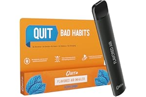 Quitz Natural Flavored Air Inhaler | Replace Bad Habits, Reduce Cravings | No Heating Non-Electric Vaporless Smokeless Inhaler | Nicotine-Free Lung Detox Oral Fixation