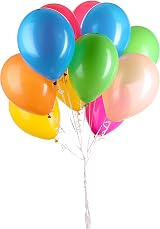 SHATCHI Rainbow Party Balloons 50 Pack 12 Inch Biodegradable Latex view 4