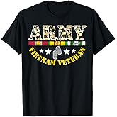 US Army Vietnam Veteran USA Flag Shirt, Veteran Vietnam Army T-Shirt