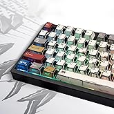 137 Versatile PBT Keycaps, No Tearing, Never Fade & Non-Slip, Vibrant RGB Backlit Keycaps for Mechanical Keyboard (Typing,Gam