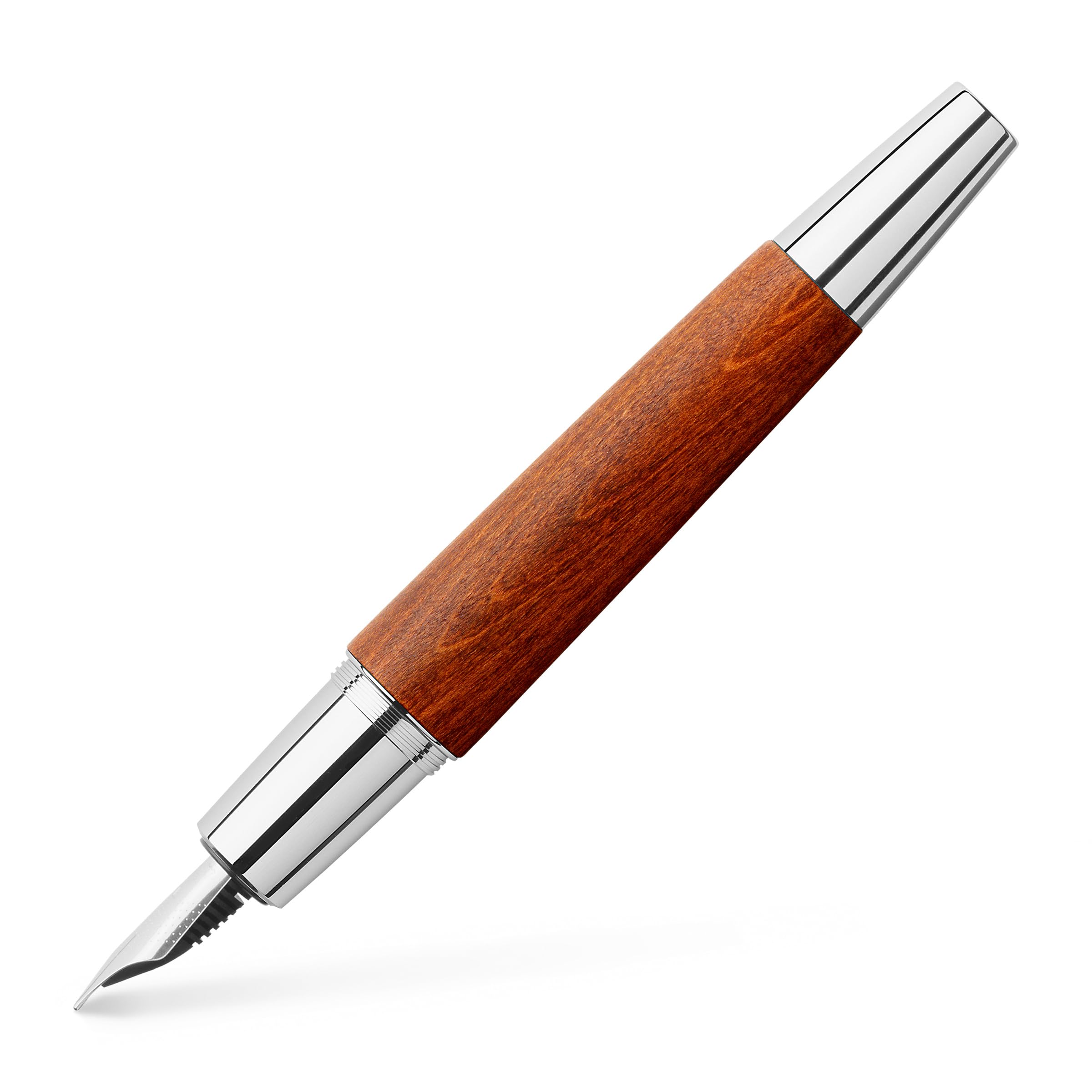 Faber Castell F148200Faber-Castell E-Motion fountain Pen Brown M, Pear wood brown. — image 1