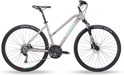 I-Peak 2.0 Joy Crossbike, da donna, grigio opaco, menta, 54