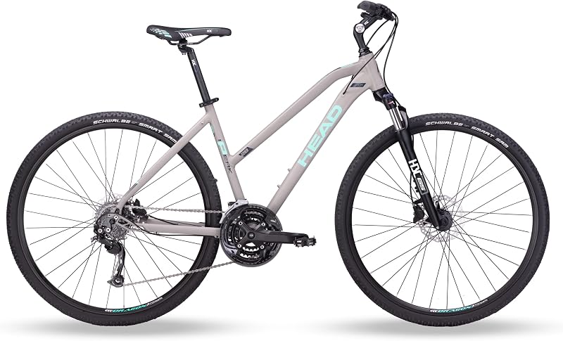 I-Peak 2.0 Joy Crossbike, da donna, grigio opaco, menta, 54