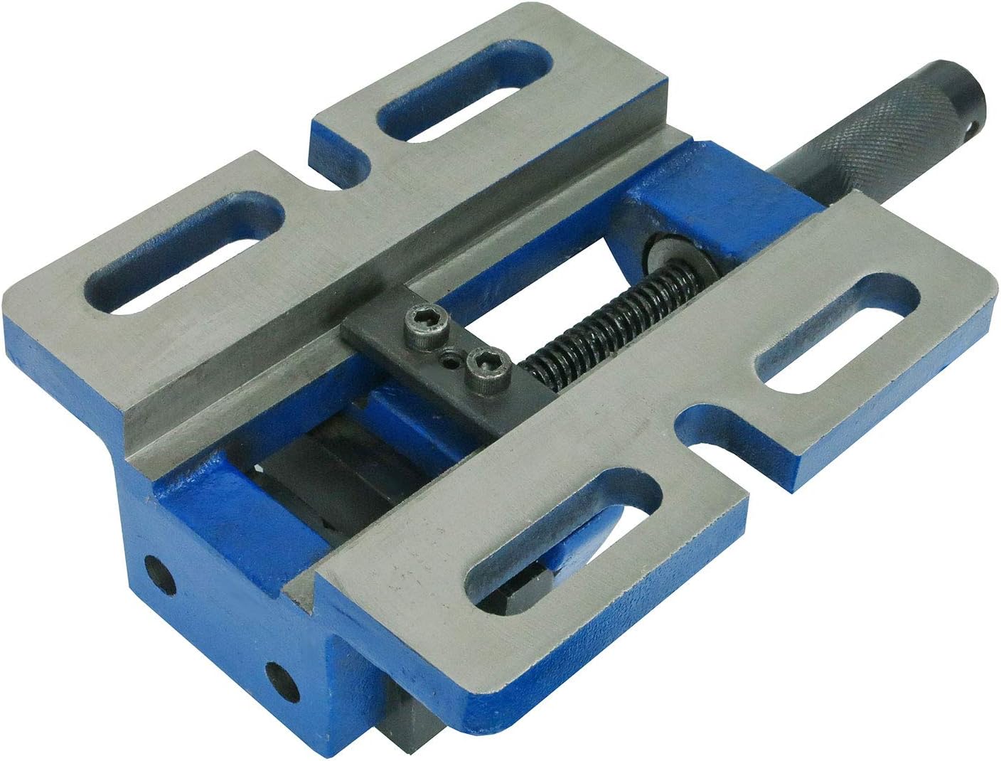 Faithfull FAIVDP75 Drill Press Vice - Unigrip, Silver, 75mm (3in), Blue - Image 4