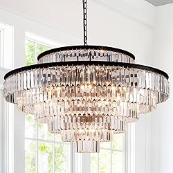 GMlixin Crystal Chandelier 7-Tier Luxury Pendant