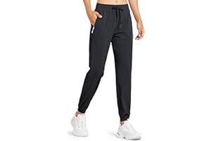 Libin Women's Lightweight Joggers Quick Dry Hiking Running Pants Athletic Workout Track Casual with Zipper Pockets