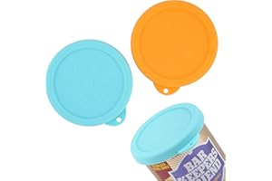 LUVCOSY 2 Pack Silicone Powder Cleanser Lids, Compatible with Bar Keepers Friend, Comet, Ajax Powder Cleanser (12 oz & 21oz), Moisture Resistance, Cleanser Accessory to Keep Powder Dry