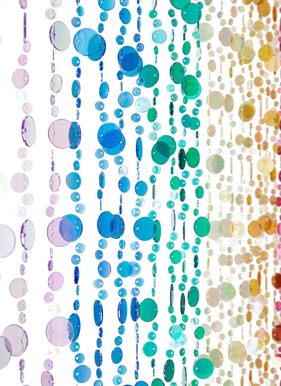 Shopwildthings Beaded Curtain Bubbles Rainbow Acrylic Amazon Ca