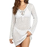 DEMVORA Womens Swimsuit Crochet Cover Up Summer Mesh Knit Bathing Suit Dress Hollow Out Beach Swimwear For Vacation Outfits