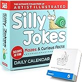 Silly Jokes Daily Desk Calendar 2026 - Unique Fun Gift For Kids and Adults - 365 Jokes & Curious Facts, Educational, Fun Stocking Stuffers, Desk or Wall Calendar, Boys & Girls Lunchbox notes