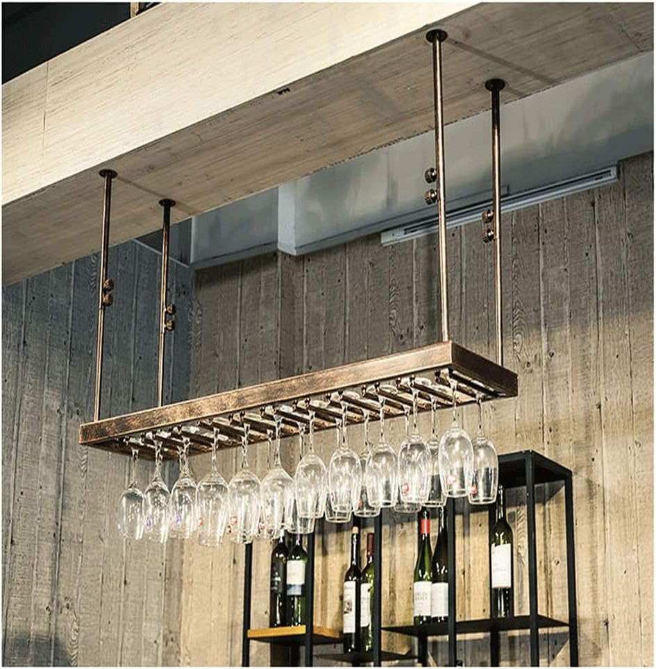 European Retro Wine Bottle Holder Wine Rack Ceiling Upside