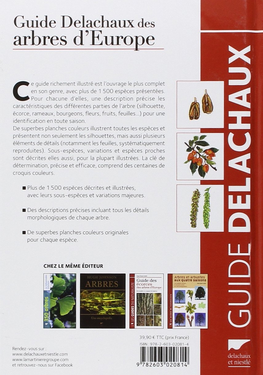 Amazonfr Guide Delachaux Des Arbres Deurope 1500 - 