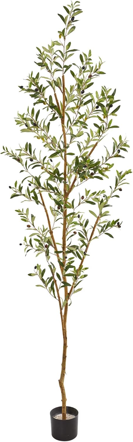 Nearly Natural 82” Olive Artificial Silk Trees Green