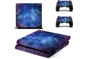 UUShop Skin Decal Cover for Sony PlayStation 4 PS4 Console Sticker (Purple Nebula)