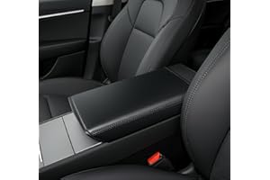 BIPROS Armrest Cover for Tesla Model Y 2025-2027 Model 3 2024-2027, Soft Leather Center Console Cover, Precision Fit, Origina