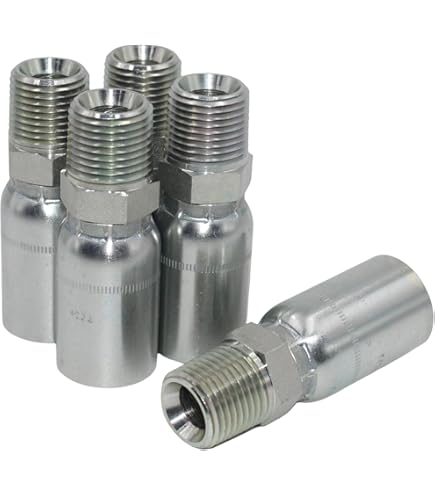 Amazon.com: (5-PCS) L-FJX-16-16 1'' ID Hose x 1'' 37° Female