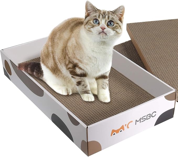 ComSaf Durable Cat Scratcher Cardboard Refill, Reversible Cat Scratcher