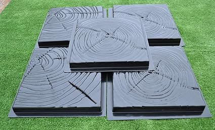 Amazon Com Set 5 Pcs Plastic Molds Concrete Paving Slabs Stone