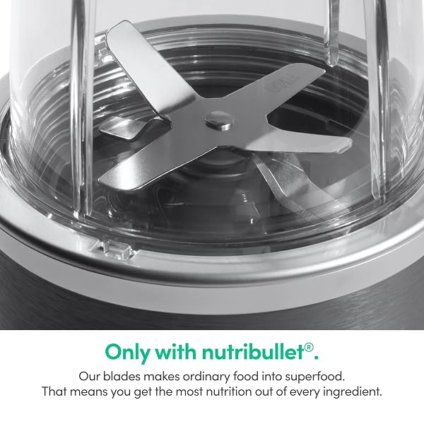 NUTRIBULLET PERSONAL BLENDER, SHAKES, SMOOTHIES, FOOD PREP, AND FROZEN BLENDING, 24 OUNCES, 600 WATT, DARK GRAY, NBR-0601WM