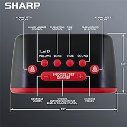 Sharp Big Bang Super Loud Alarm Clock for Heavy