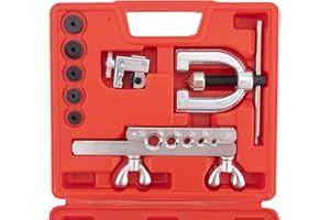 BOOTOP PIN Double Flaring Tool Kit, Single Flaring Tool Kit, Tube Flaring Tool Kit for Copper Pipe HVAC, Brake Line Flaring Kit, 45 Degree