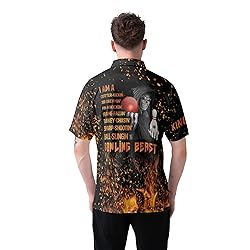 HYPERFAVOR Custom Bowling Shirts for Men- Bowling