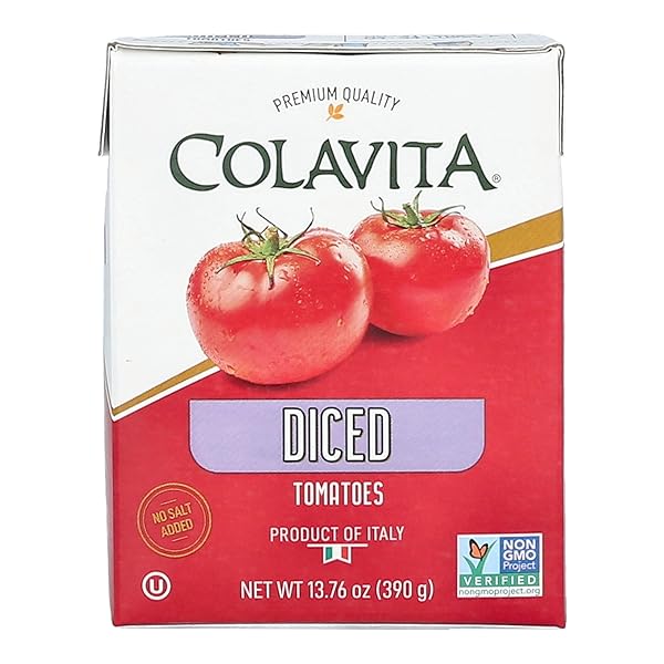 COLAVITA ITALIAN DICED TOMATOES, RECART BOX, 13.76 OUNCE