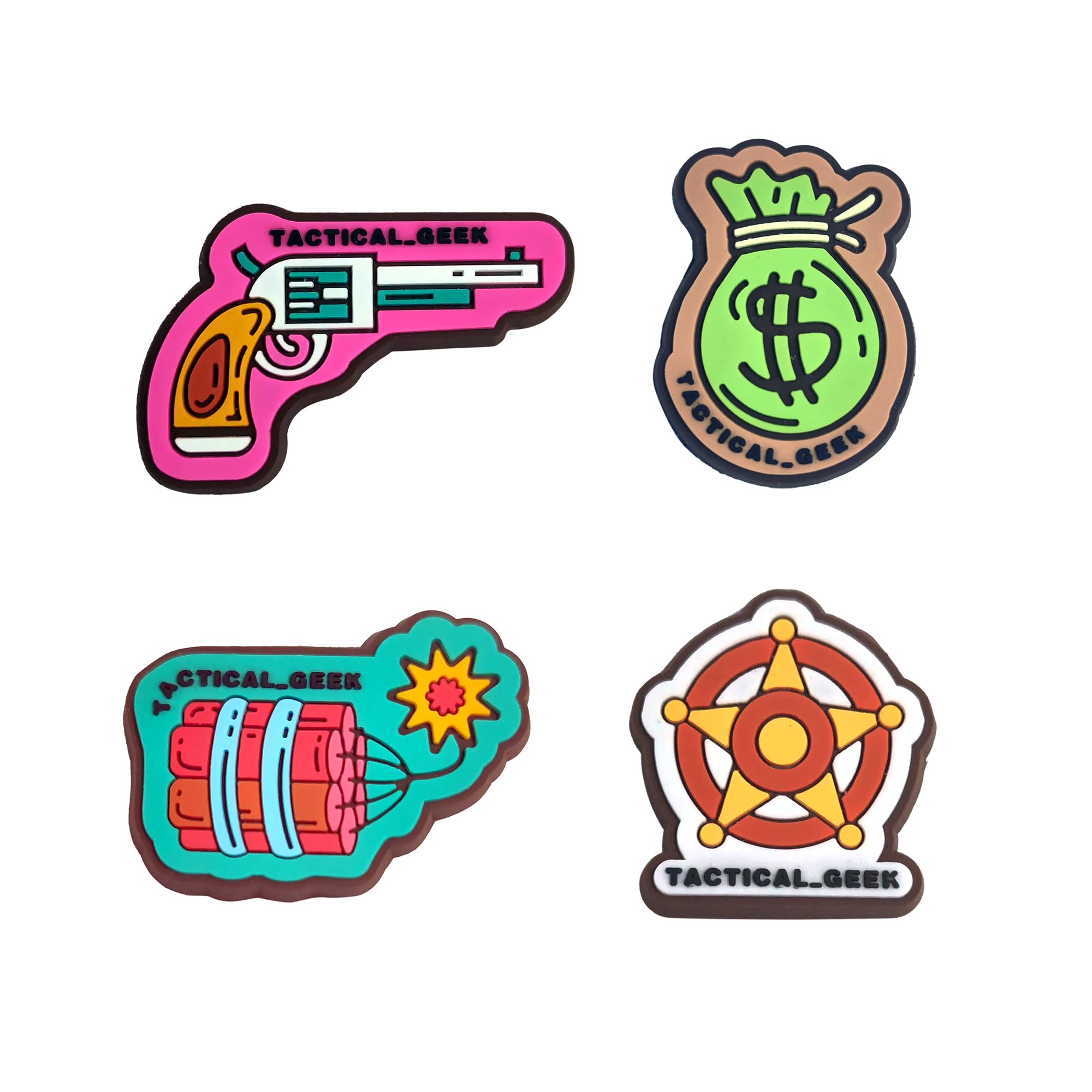 TACTICAL_GEEK BG09 Personalise PVC Patch, Humorous/Cartoon Morale Patch, Rectangular, 1 Piece, Sew-on, for Caps, Vests, Tactical Gears Etc